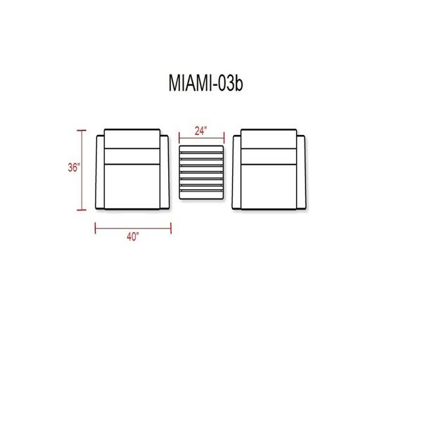 Miami 3 Piece Outdoor Wicker Patio Furniture Set Bed Bath & Beyond