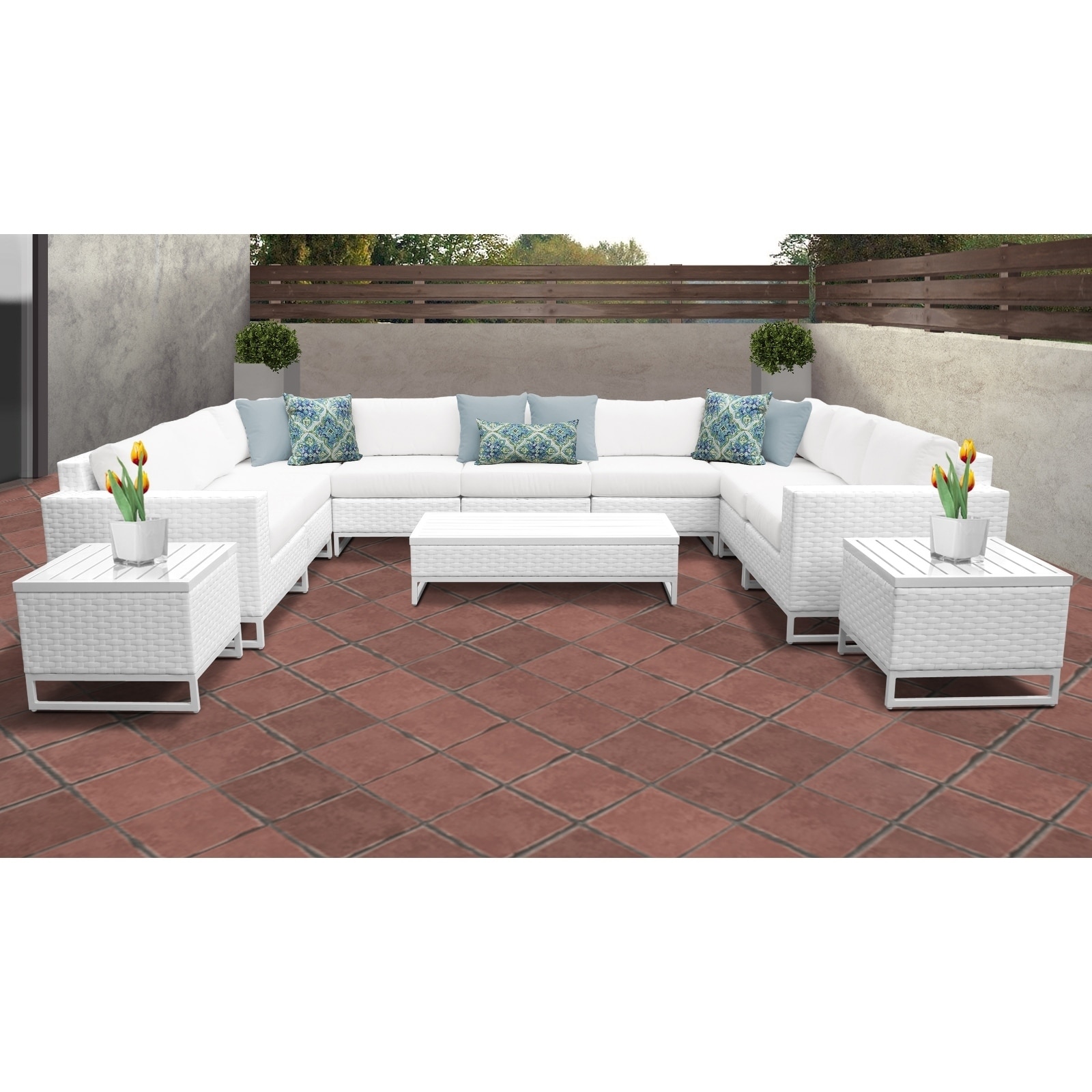 Shop Miami 12 Piece Outdoor Wicker Patio Furniture Set 12a Free