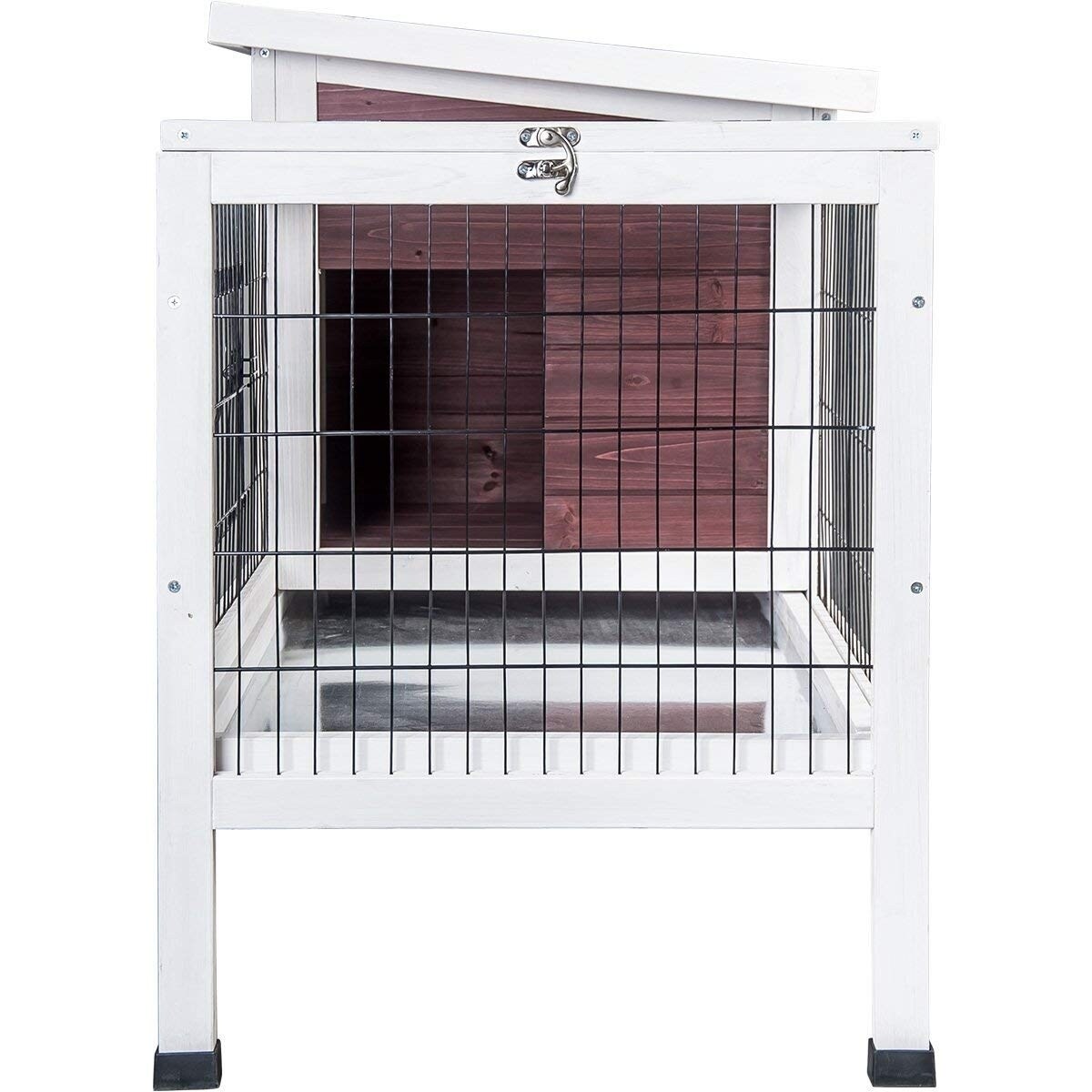 purlove rabbit hutch wood house pet cage for small animals