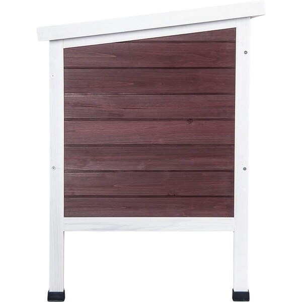 purlove rabbit hutch wood house pet cage for small animals