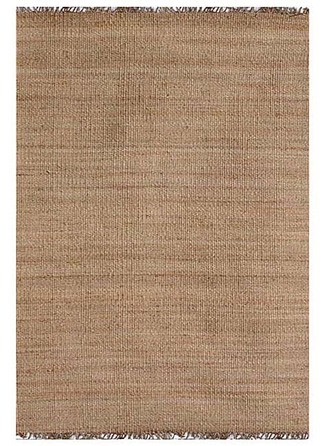 Hand woven Natural Jute Rug (9 X 13) (beigePattern solidMeasures 0.75 inch thickTip We recommend the use of a non skid pad to keep the rug in place on smooth surfaces.All rug sizes are approximate. Due to the difference of monitor colors, some rug color