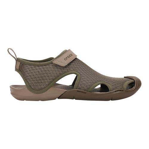 crocs swiftwater sandal walnut