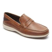 Men's Rockport Oaklawn Park Penny Tan Leather - Free Shipping Today ...