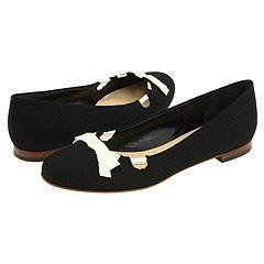 Kate Spade Bernadette Black Linen Flats