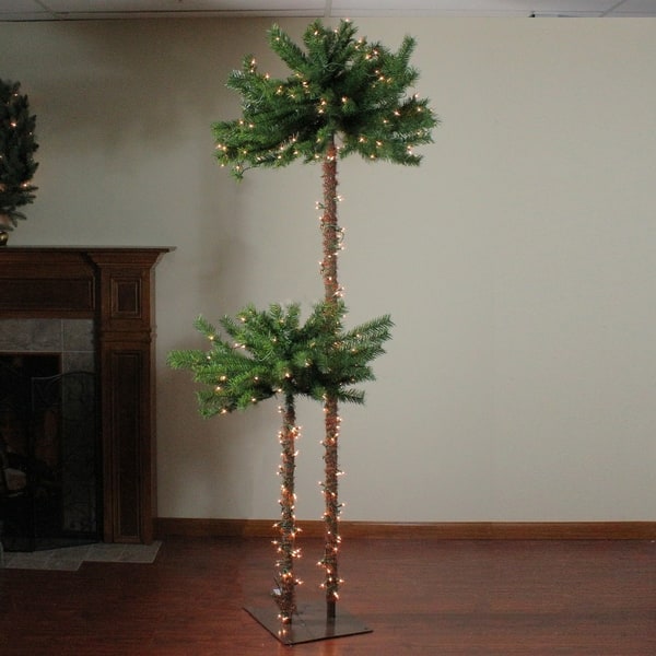 Shop 6 Pre Lit Tropical Palm Tree Artificial Christmas Tree