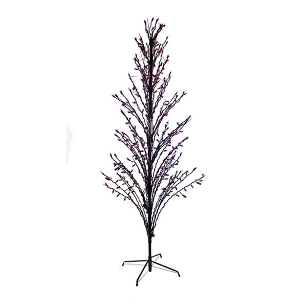 4 Purple Led Lighted Cascade Twig Tree Outdoor Yard 4 Purple Led Lighted Cascade Twig Tree Outdoor Yard Art Decoration Free Shipping Today 24009941
