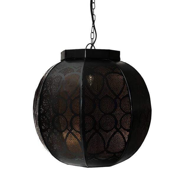 14 Black And Gold Moroccan Style Cut Out Hanging Lantern Pendant Ceiling Light Fixture 14 Black And Gold Moroccan Style Cut Out Hanging Lantern Pendant Ceiling Light Fixture