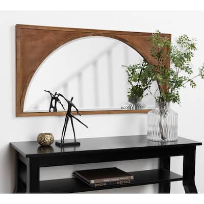 Kate and Laurel Andover Wooden Wall Panel Arch Mirror - 21.5x42