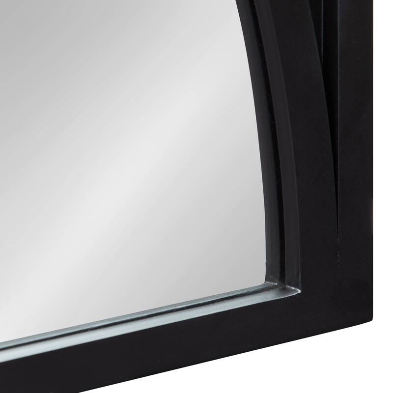 Kate and Laurel Andover Wooden Wall Panel Arch Mirror - 21.5x42