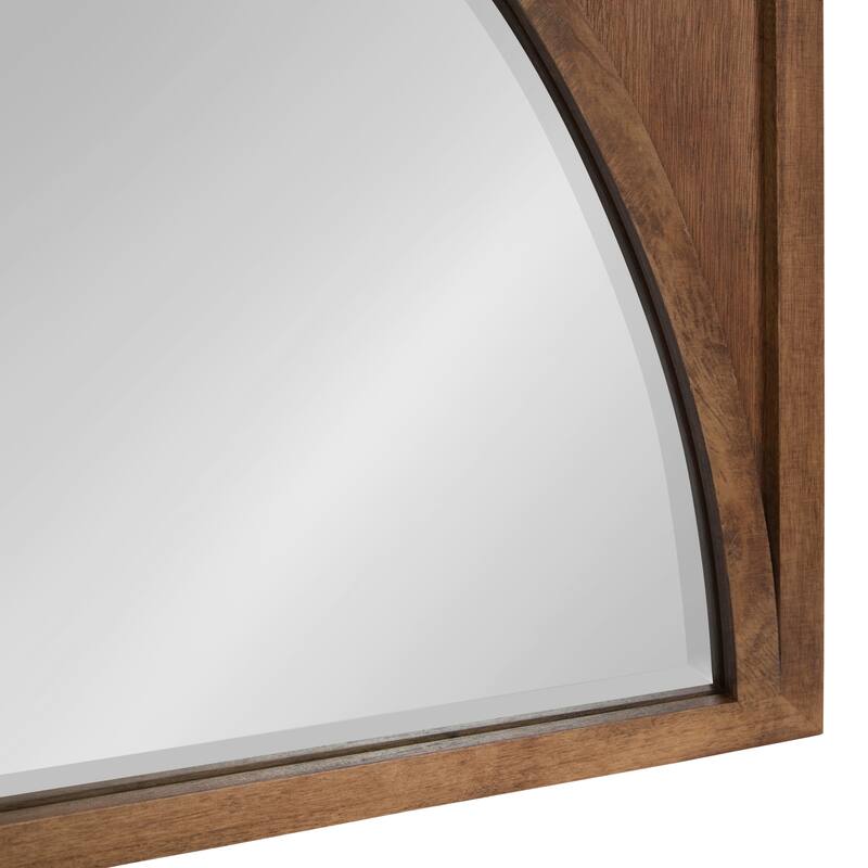 Kate and Laurel Andover Wooden Wall Panel Arch Mirror - 21.5x42