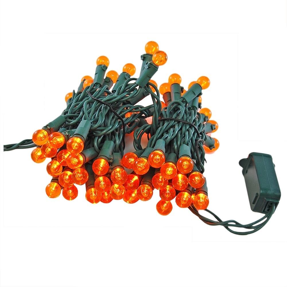 Orange Globe String Lights - 70 Lights