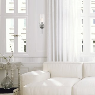 Winema Brushed Nickel/ Clear Glass 1-light Wall Sc
