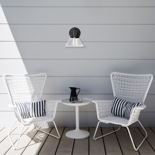Bolton 1-Light Matte Black Outdoor Indoor Wall Sconce