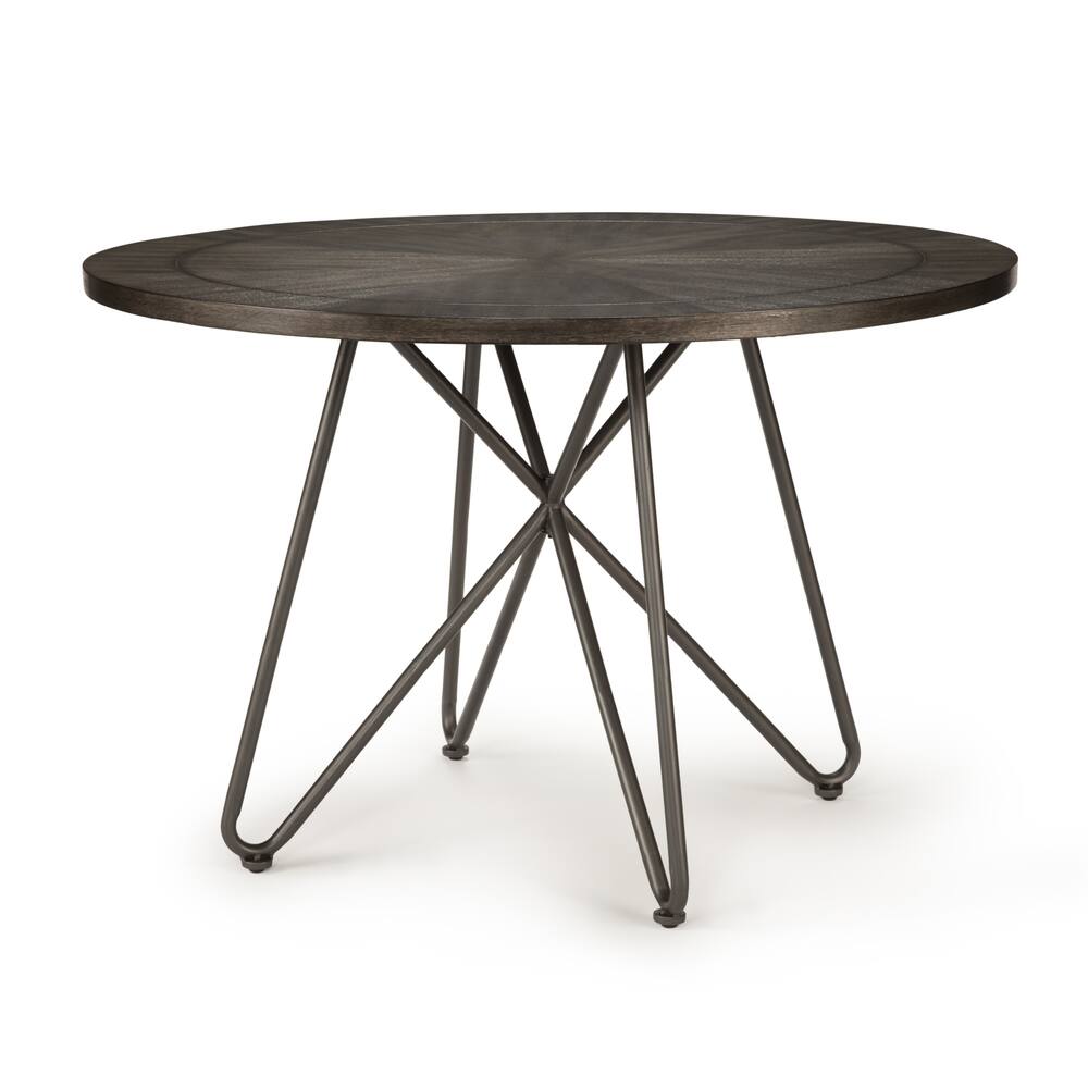 Steve Silver Donovan 45 Inch Round Dining Table - Grey