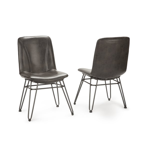 Shop Donovan Faux Leather Dining Chair Set Of 2 By Greyson
