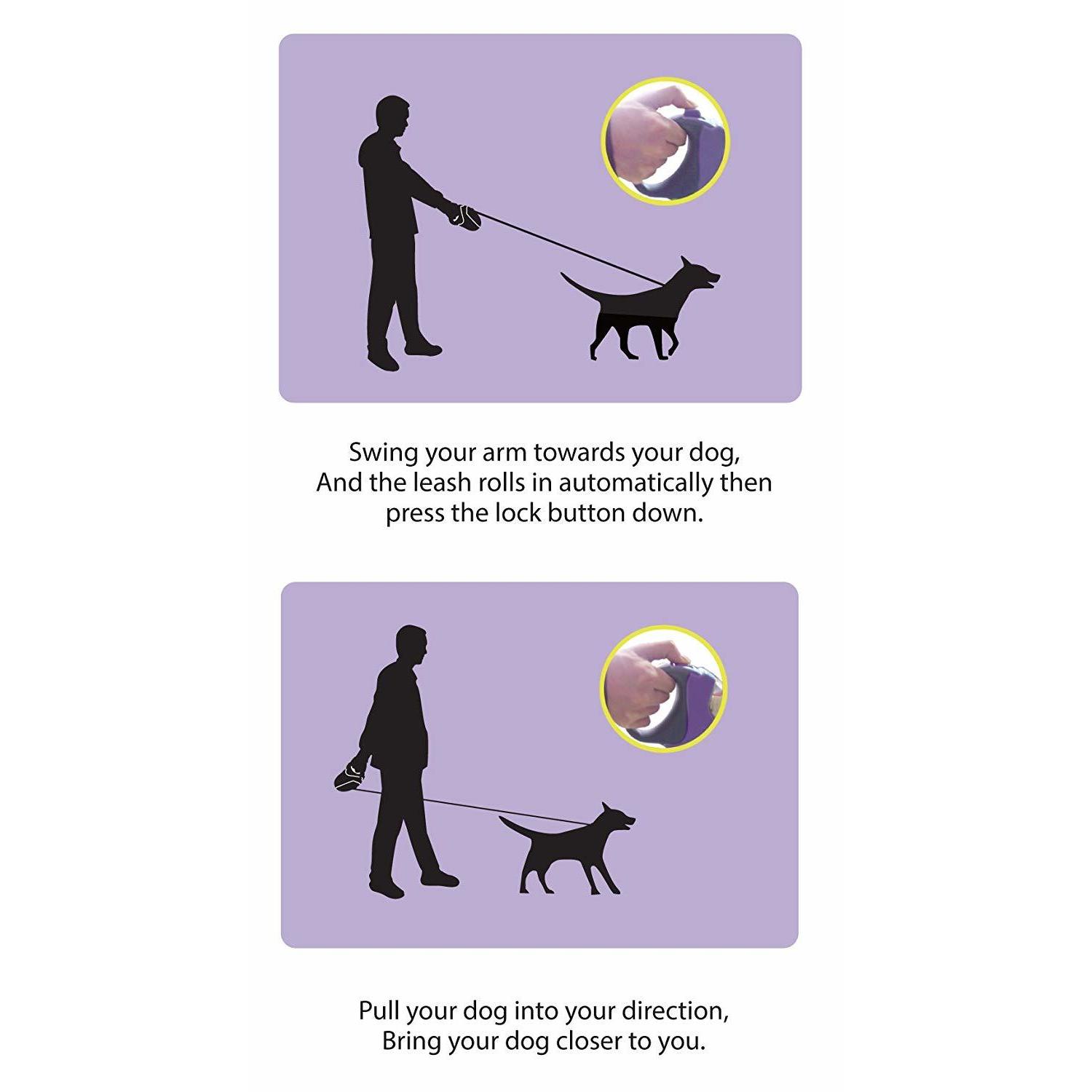 hertzko heavy duty retractable dog leash