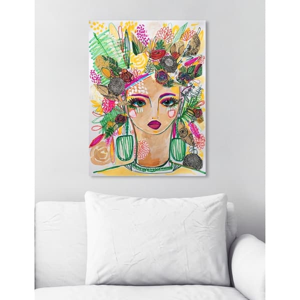 Oliver Gal 'Spring Goddess' People and Portraits Wall Art Canvas Print ...