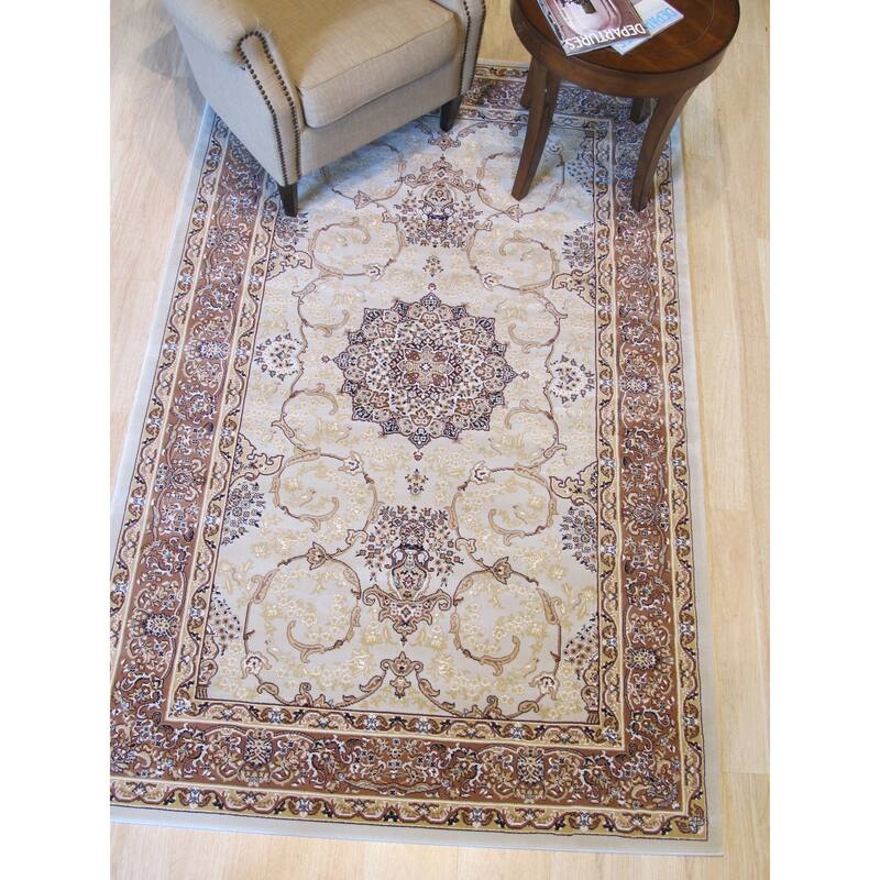 Beige Oriental Rug by , Elegant and Timeless Area Rug for Enhancing the Beauty and Sophistication of Your Living Room
