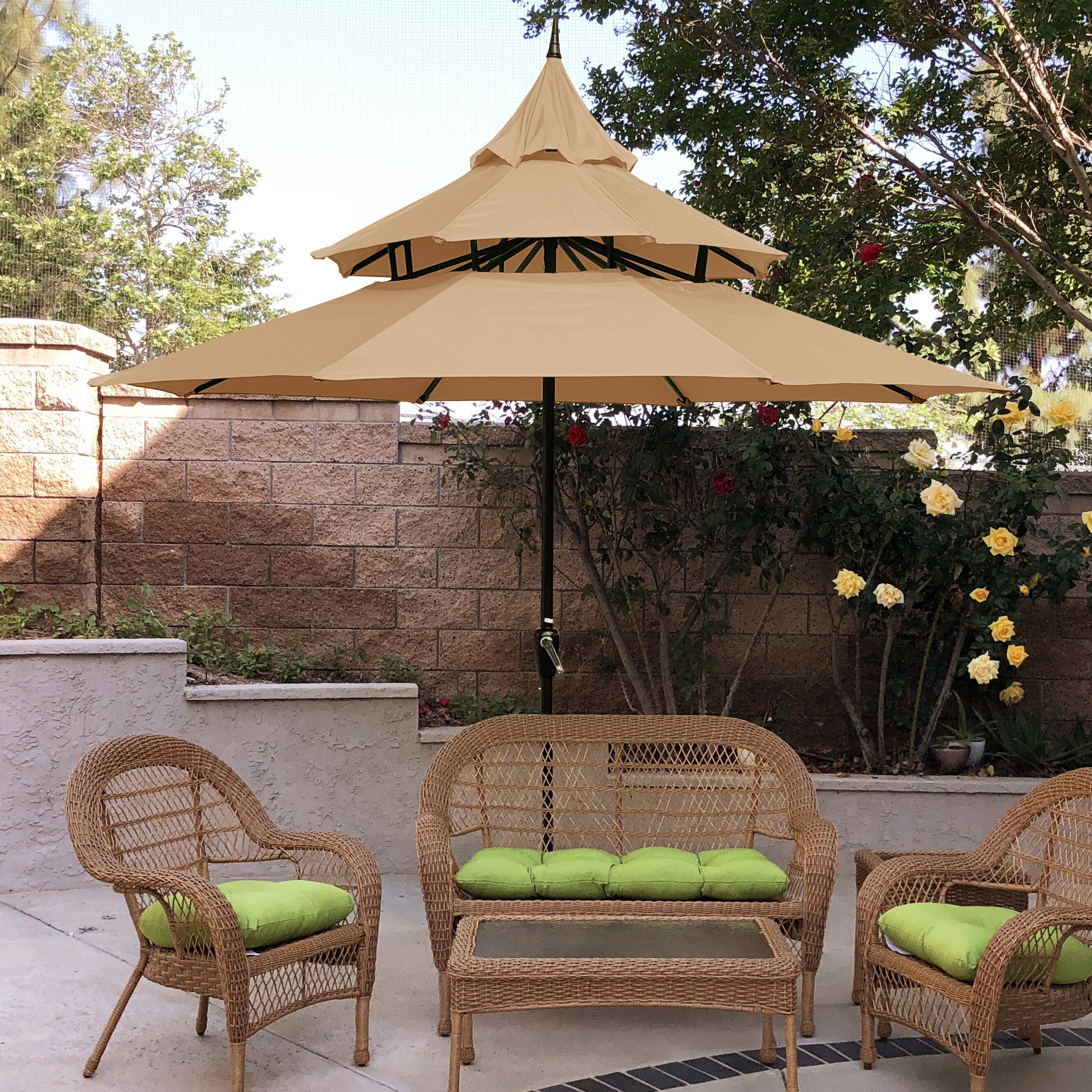 Shop Black Friday Deals On Maypex 9 Feet Pagoda Market Umbrella Overstock 24014994