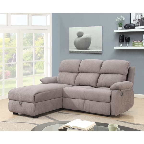 Shop Melody Recliner L Shaped Corner Sectional Sofa With Shop Melody Recliner L Shaped Corner Sectional Sofa With