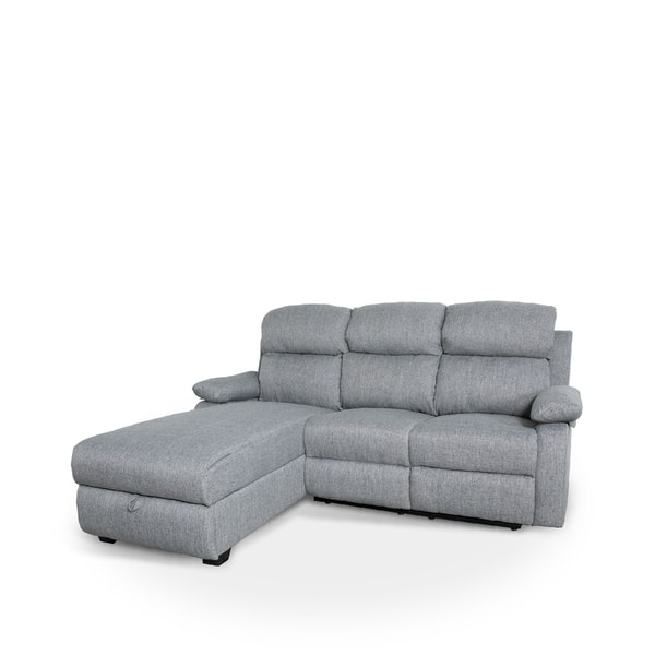 Shop Melody Recliner L Shaped Corner Sectional Sofa With Storage