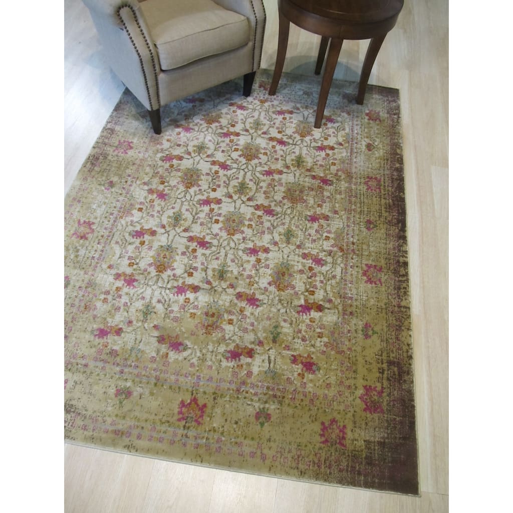 Ivory Bohemian Abstract Capella Rug