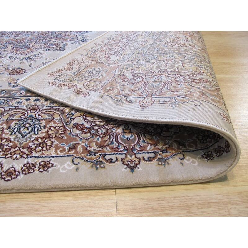 Gold Oriental Rug by , Luxurious and Elegant Area Rug for Enhancing the Sophistication of Your Living Room, Bedroom