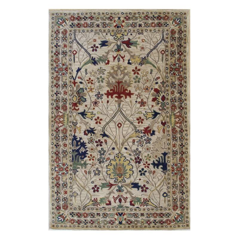 Beige Oriental Rug by , Elegant and Timeless Area Rug for Enhancing the Beauty and Sophistication of Your Living Room