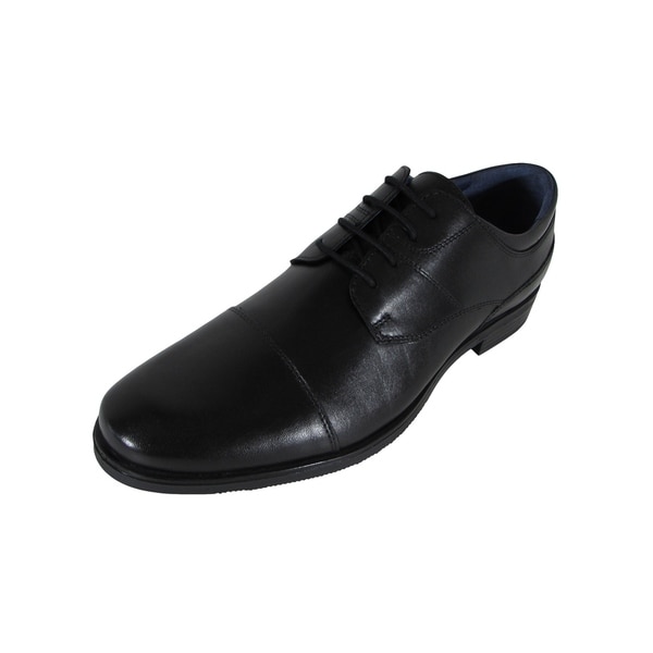 IIYOYO Mens Patent Leather Slip-on Pointed Toe Perforated Oxford Dress Shoes