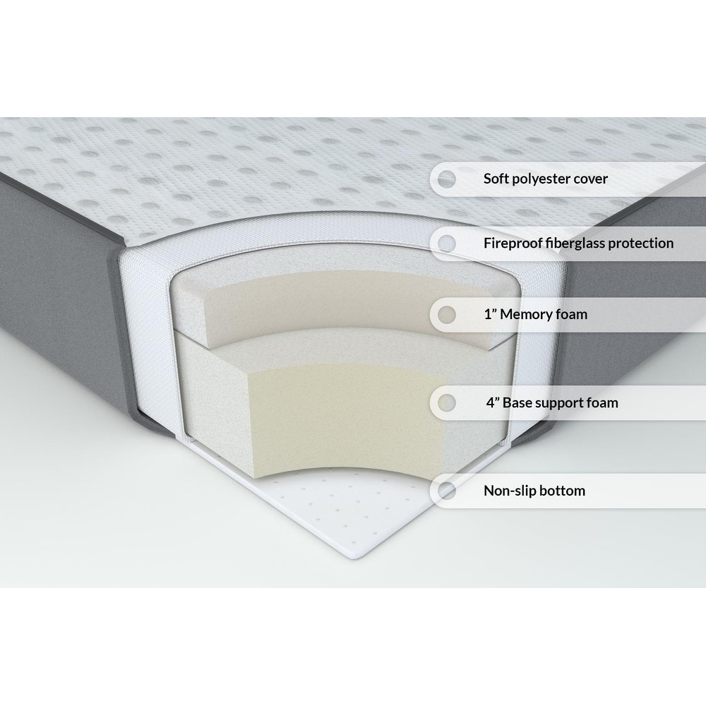 folding cot with memory foam mattress