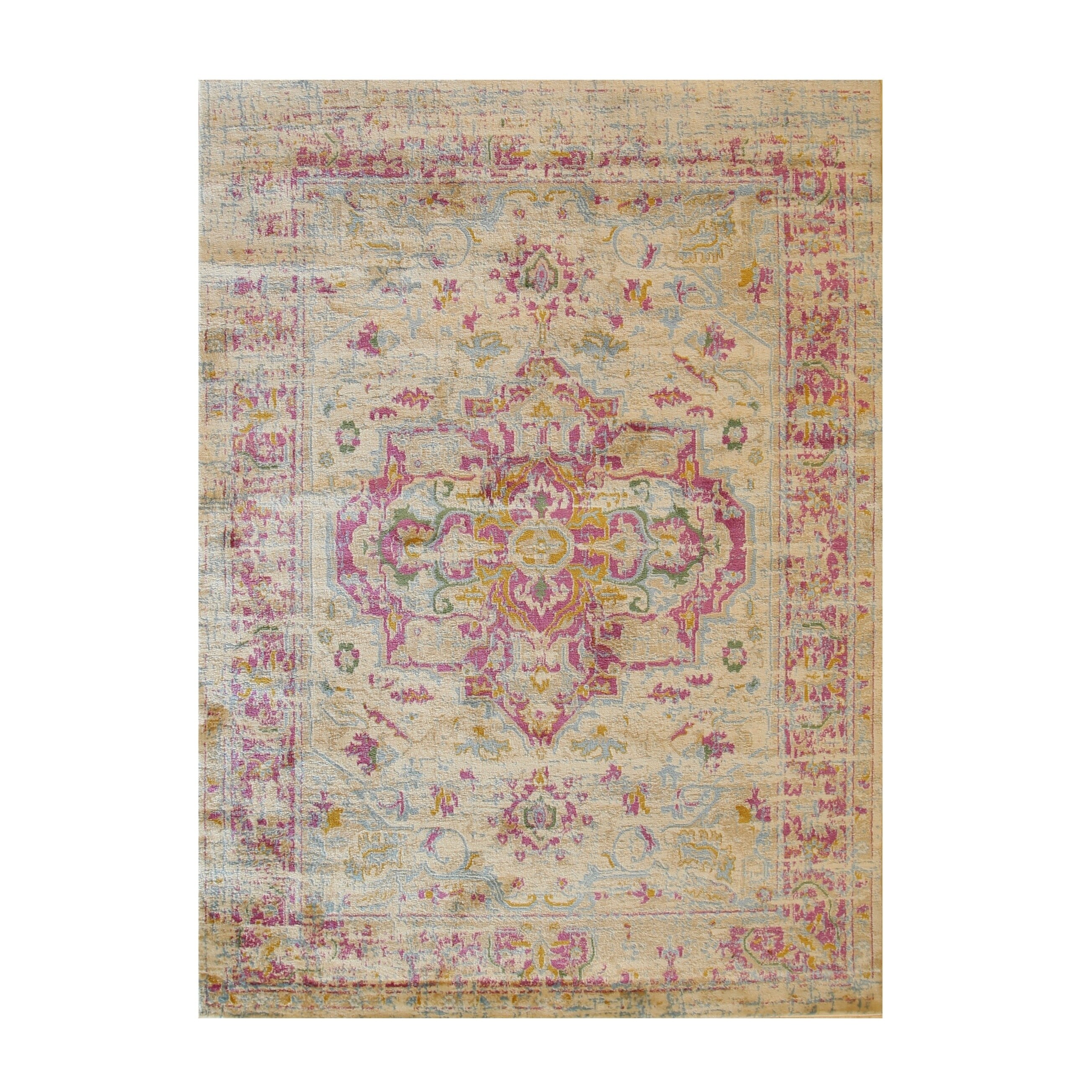 Rust Traditional Oriental Tabriz Rug