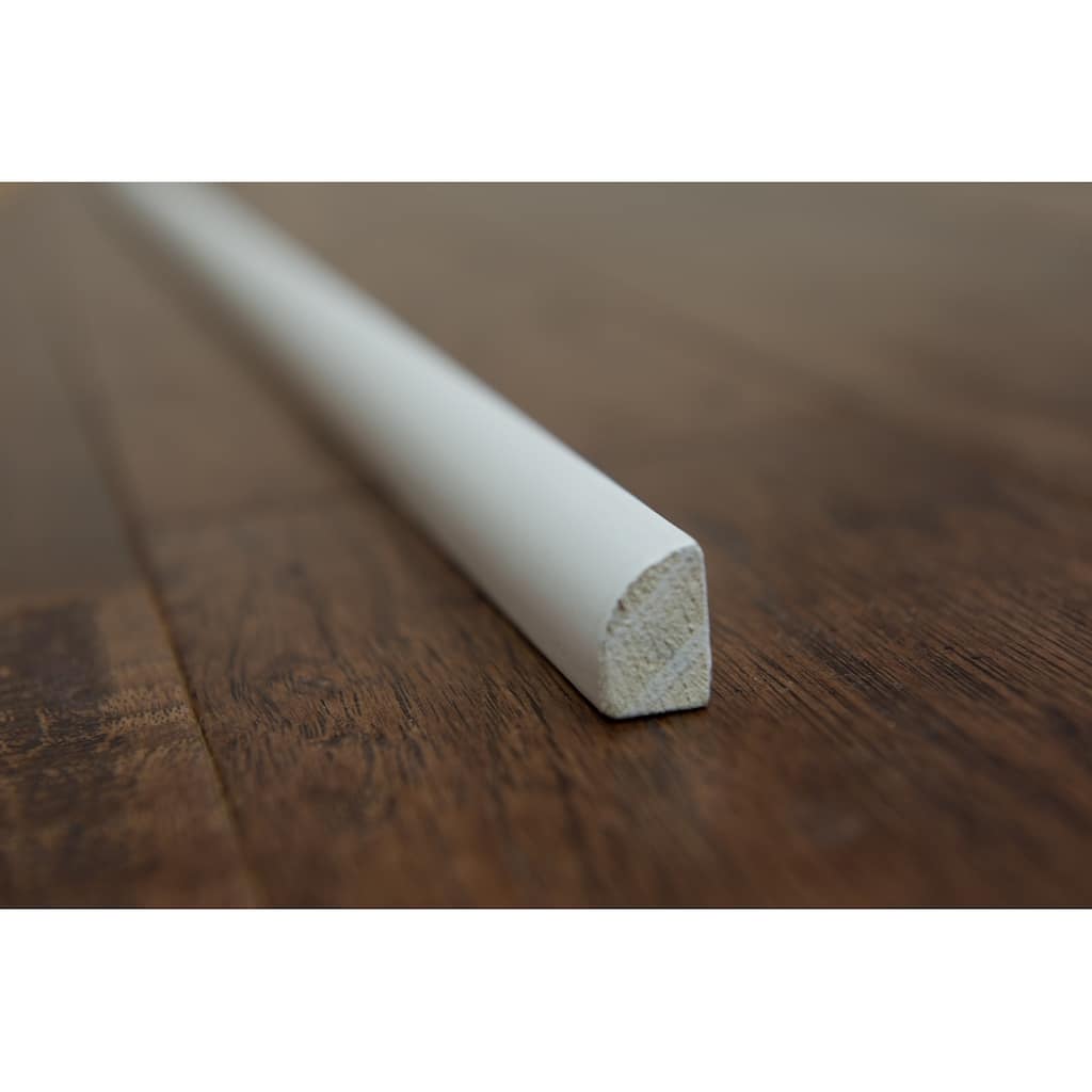 Shoe Molding - White Painted - 1/2" x 3/4" x 90" (25sqft/case) - 1/2" x 3/4" x 90"