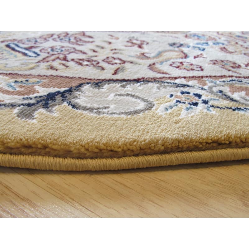 Gold Oriental Rug by , Luxurious and Elegant Area Rug for Enhancing the Sophistication of Your Living Room, Bedroom