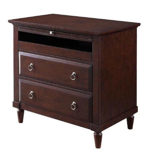 Shop Madison Nightstand With Usb Charging Station In Espresso