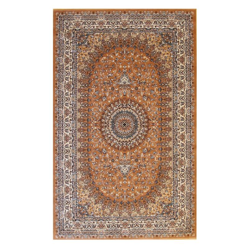 Cinnamon Oriental Rug by , Elegant and Timeless Area Rug for Adding Warmth and Style to Your Living Room, Bedroom