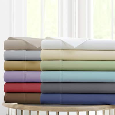 Modern Threads Deep-Pocket Ultra-Soft Solid 4-Piece Bed Sheet Set