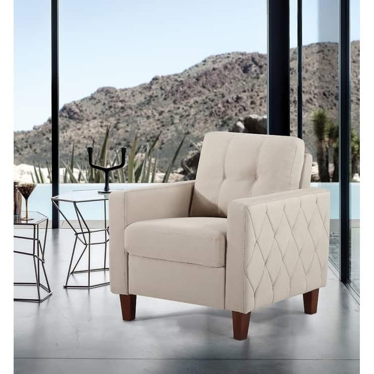 Harrad Tufted Mid-Century 3 Piece Living Room Set