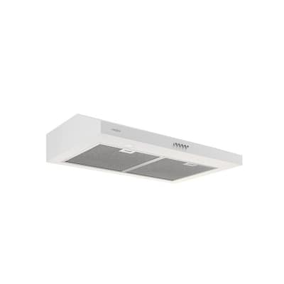 Ancona Slim SDRW 30 in. 325 CFM Non-vented White Under Cabinet Range Hood