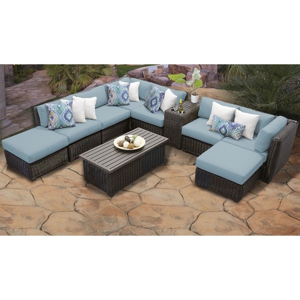 tk classics venice wicker 10-piece outdoor patio furniture set