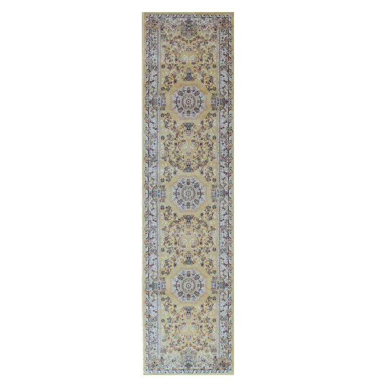 Gold Oriental Rug by , Luxurious and Elegant Area Rug for Enhancing the Sophistication of Your Living Room, Bedroom