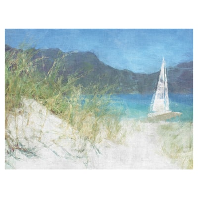 Masterpiece Art Gallery Yacht Waiting At The Coast By Noah Bay Canvas Art Print - Multi-color