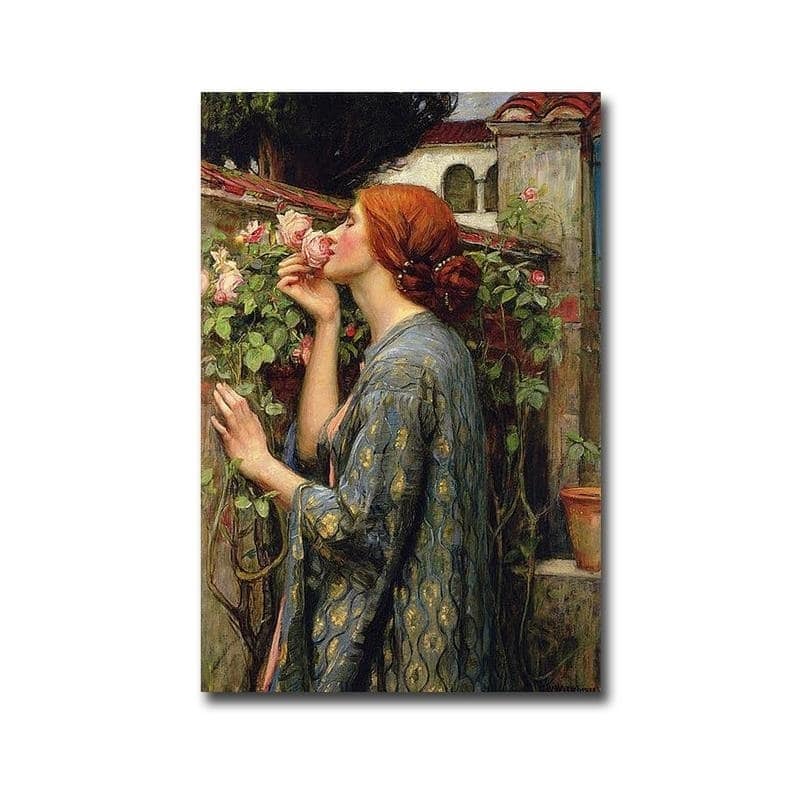The Soul of the Rose by John Waterhouse Gallery Wrapped Canvas Giclee Art (27 in x 18 in, Ready to Hang)