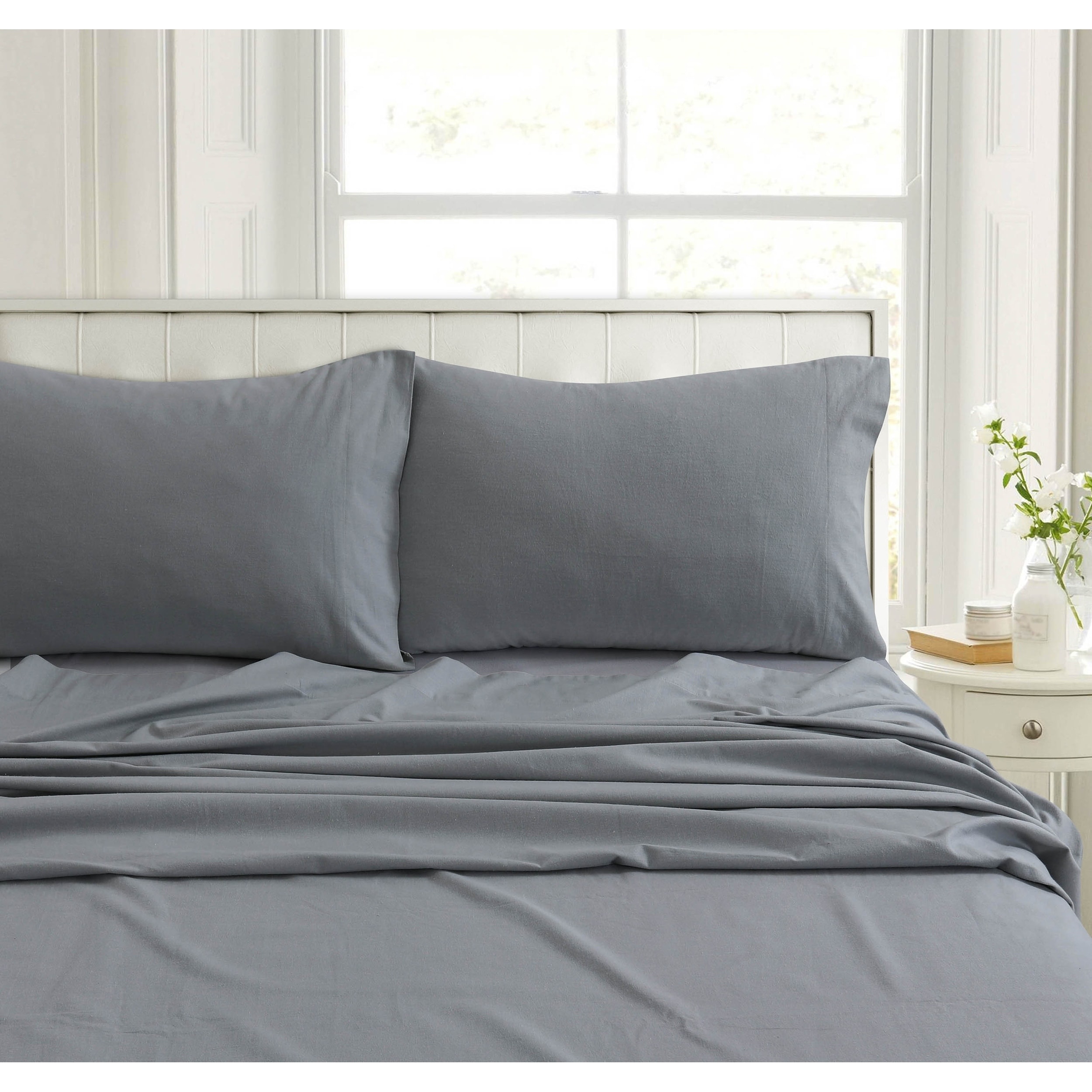 DOUBLE BED EXTRA DEEP 14" SOFT THERMAL FLANNELETTE LATTE BEIGE FITTED SHEET Home, Furniture