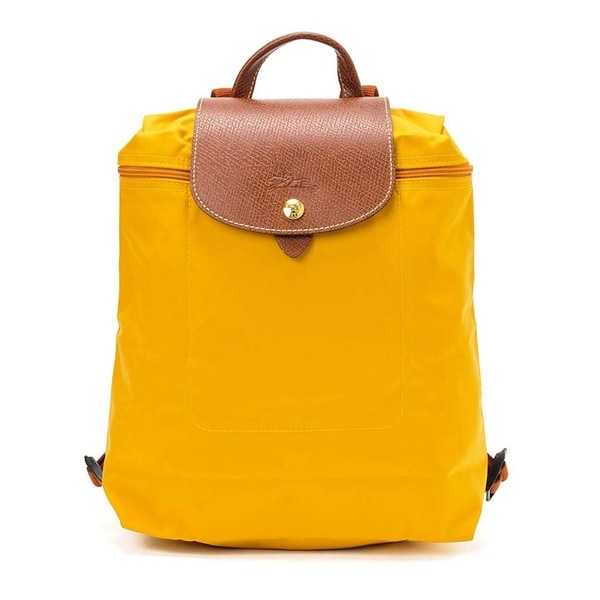 longchamp yellow backpack