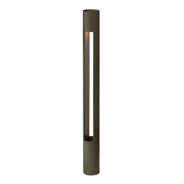 slide 1 of 1, Hinkley Landscape Atlantis 4 Watt Bollard Light - Brown