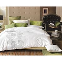 Echelon Home Three Line Hotel Collection 3-piece Duvet Cover Set - On Sale  - Bed Bath & Beyond - 9965408