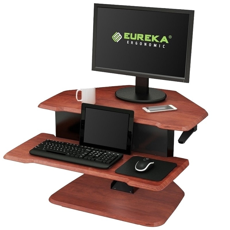 Shop Eureka Ergonomic Height Adjustable Corner Sit Stand Desk