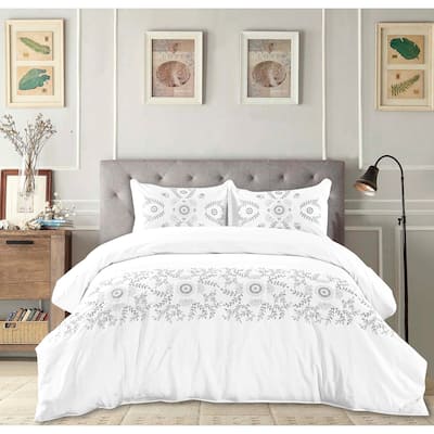 Broderie ensemble housse de couette Collection Midas Embroidery Duvet Set