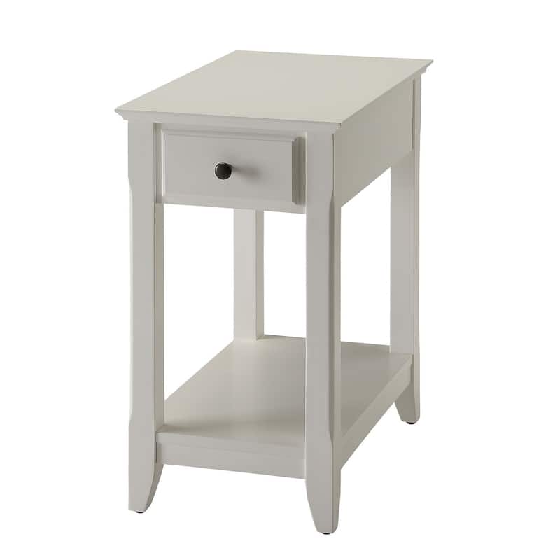 Modern Designs Bega Wooden Accent Side Table - White