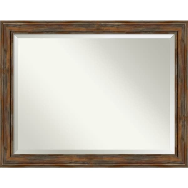 Bathroom Mirror, Alexandria Rustic Brown